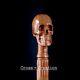 Wooden Hand Carved Handmade Walking Stick Walking Stick Cane Skull Head Handle