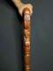 Wooden Hand carved Cane Wood carved crafted Halloween gift
