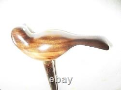 Wooden Walking Stick with Hand Carved Bird Handle 36 / 91cm