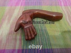 Wooden hand carved walking stick for gifts