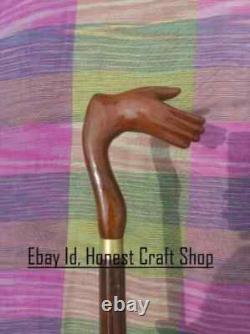 Wooden hand carved walking stick for gifts