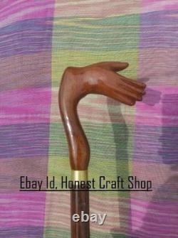 Wooden hand carved walking stick for gifts