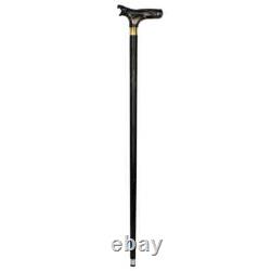 Wooden walking stick carved snake animal handle for men women walking cane GT