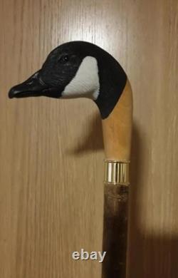 Wooden walking stick hand carved Beautiful Bird wooden walking cane