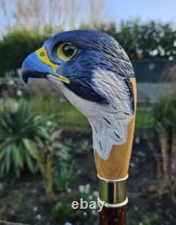 Wooden walking stick hand carved Beautiful Bird wooden walking cane