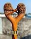 Wooden walking stick hand carved Beautiful Birds wooden walking cane
