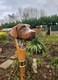 Wooden walking stick hand carved Beautiful Dog wooden walking cane