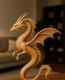 Wooden walking stick hand carved Dragon handmade wooden walking cane