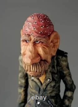 Wooden walking stick hand carved Men handmade wooden walking cane