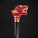Wooden walking stick hand carved Red puma wooden walking cane