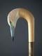 Wooden walking stick hand carved Swan Bird wooden walking Gift