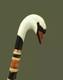 Wooden walking stick hand carved Swan wooden walking cane