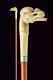 Wooden walking stick hand carved animals wooden walking cane