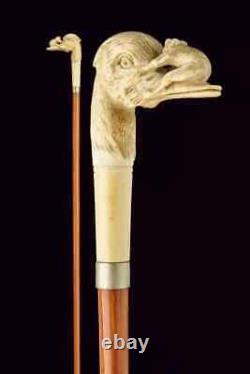 Wooden walking stick hand carved animals wooden walking cane