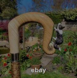 Wooden walking stick hand carved beautiful animal handmade wooden walking gift