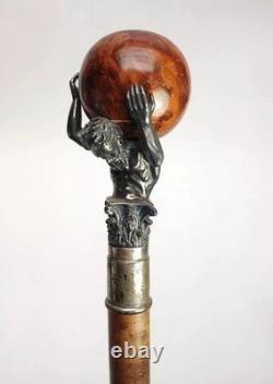 Wooden walking stick hand carved beautiful wooden walking gift