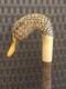 Wooden walking stick hand carved bird wooden walking cane