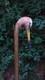Wooden walking stick hand carved bird wooden walking cane