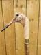 Wooden walking stick hand carved bird wooden walking cane