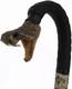 Wooden walking stick hand carved cobra snake handmade walking cane animal