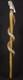 Wooden walking stick hand carved cobra snake & owl handmade wooden walking cane