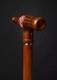 Wooden walking stick hand carved coca cola wooden walking cane