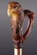 Wooden walking stick hand carved eagle head wooden walking cane