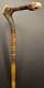 Wooden walking stick hand carved eagle wooden walking cane