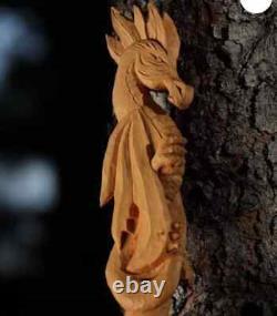 Wooden walking stick hand carved horse handmade walking cane animal