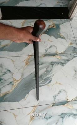 Wooden walking stick hand carved snake wooden walking cane