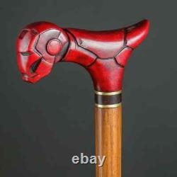 Wooden walking stick hand carved stylish wooden walking cane