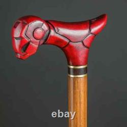 Wooden walking stick hand carved stylish wooden walking cane
