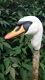 Wooden walking stick hand carved swan wooden walking cane